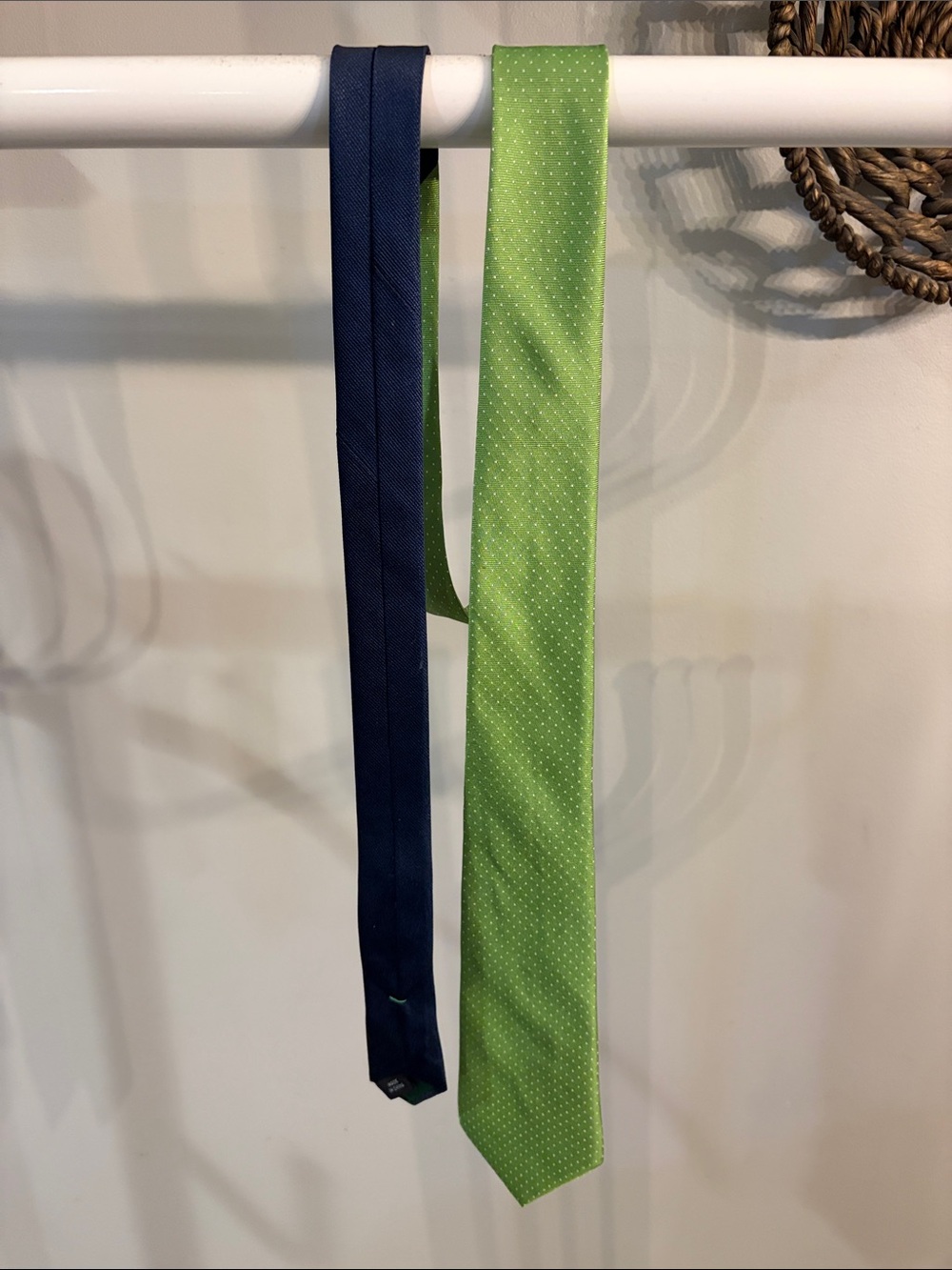 Tommy Hilfiger Navy & Lime Green Men's Tie